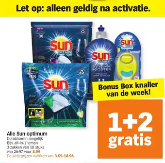 Albert Heijn Alle sun optimum aanbieding