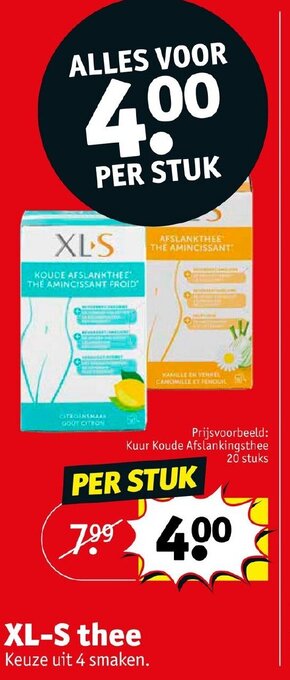 Kruidvat XL-s thee aanbieding