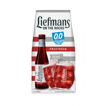 Prik en Tik Liefmans Alcoholvrij clip 4 x 25cl aanbieding