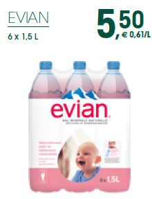 Prik en Tik Evian aanbieding