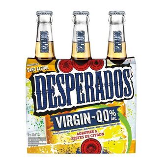 Prik en Tik Desperados Virgin 0,0% clip 3 x 33cl aanbieding
