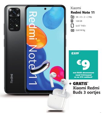 Base Xiaomi Redmi Note 11 aanbieding