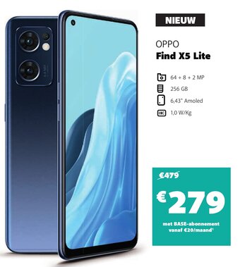 Base Oppo Find X5 Lite aanbieding
