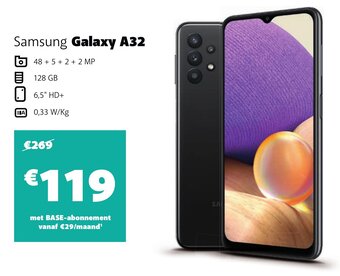 Base Samsung Galaxy A32 aanbieding