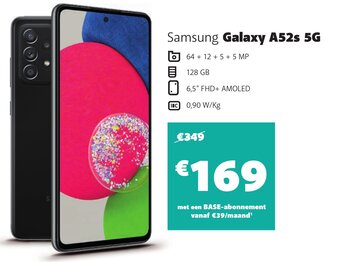 Base Samsung Galaxy A52s 5G aanbieding