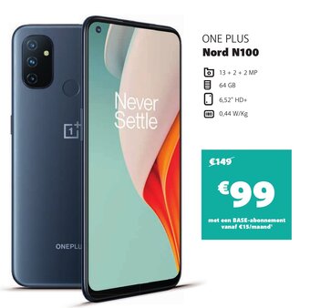 Base One Plus Nord N100 aanbieding
