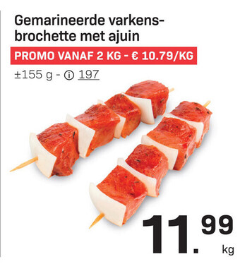 Bon Ap Gemarineerde Varkensbrochette met Ajuin aanbieding