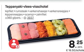 Bon Ap Teppanyaki-Vlees-Visschotel aanbieding