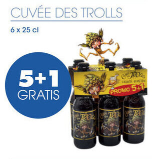 Prik en Tik Cuvee Des Trolls 6 x 25 cl aanbieding