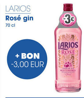 Prik en Tik Larios Rose gin 70 cl aanbieding