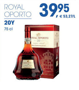 Prik en Tik Royal Oporto 20Y 75 cl aanbieding