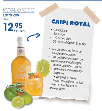 Prik en Tik Royal Oporto Extra dry 75cl aanbieding