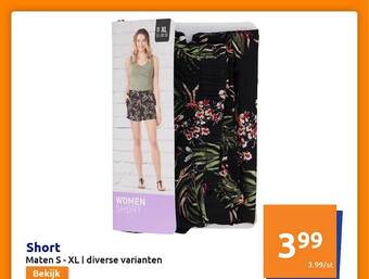 Action Short aanbieding
