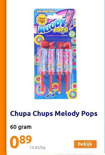 Action Chupa Chups Melody Pops aanbieding