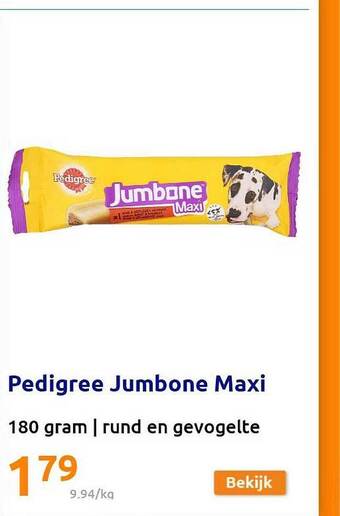 Action Pedigree Jumbone Maxi aanbieding