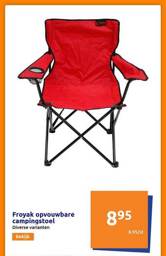 Action Froyak Opvouwbare Campingstoel aanbieding