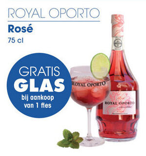Prik en Tik Royal Oporto Rose 75cl aanbieding