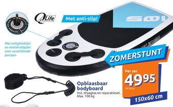 Action Opblaasbaar bodyboard aanbieding