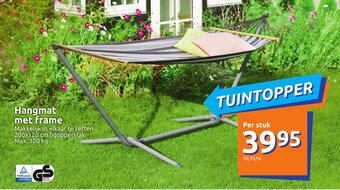 Action Hangmat met frame aanbieding
