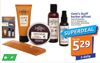 Action Gent's Stuff barber giftset aanbieding