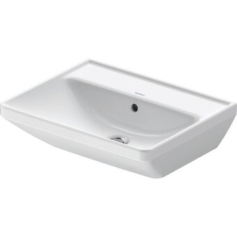Sawiday Duravit D-Neo wastafel 55x44x16.5cm 1 kraangat rechthoek Keramiek Wit aanbieding
