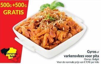 Intermarché Gyros of varkensvlees voor pita aanbieding