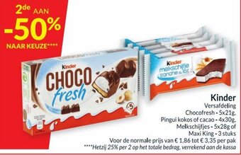 Intermarché Kinder Versafdeling aanbieding