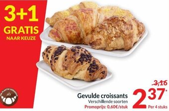 Intermarché Gevulde croissants aanbieding
