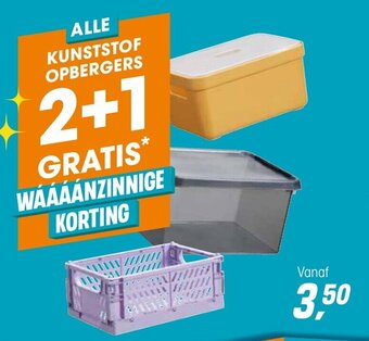 Kwantum Kunststof opbergers aanbieding
