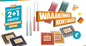 Kwantum Dinerkaarsen aanbieding