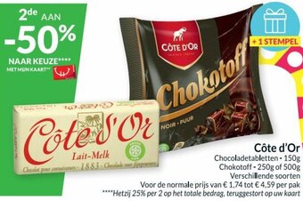 Intermarché Cote d'Or Chocoladetabletten aanbieding