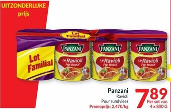Intermarché Panzani Ravioli aanbieding