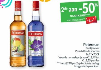 Intermarché Peterman Fruitjenever aanbieding