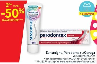 Intermarché Sensodyne, Parodontax of Corega aanbieding