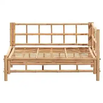 Leen Bakker Palletbank hoek Tarifa bamboe - naturelkleur - 120x85x66 cm - Leen Bakker aanbieding