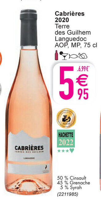 Cora Cabrières 2020 Terre Des Guilhem Languedoc aanbieding
