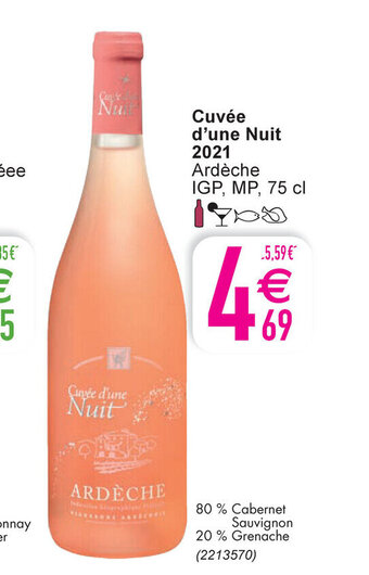 Cora Cuvée d'une Nuit 2021 Ardèche aanbieding