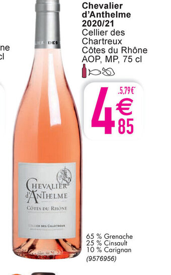 Cora Chevalier D'Anthelme 2020/21 Cellier des Chartreux Côtes du Rhône aanbieding
