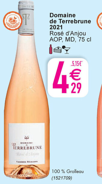 Cora Domaine De Terrebrune 2021 Rosé D'Anjou aanbieding