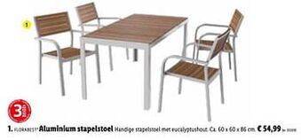 Lidl Aluminium stapelstoel aanbieding