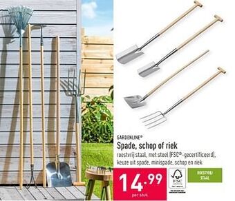ALDI Spade, schop of riek aanbieding