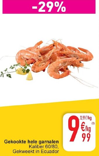 Cora Gekookte hele garnalen aanbieding