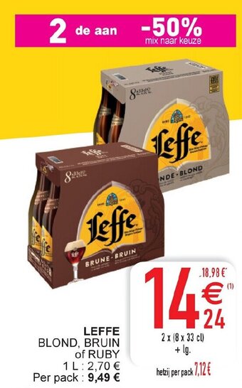 Cora Leffe 2 x (8 x 33 cl) aanbieding