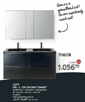 BricoPlanit Loft mat zwart aanbieding
