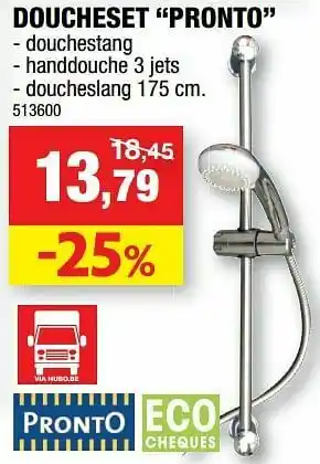Hubo Doucheset pronto aanbieding