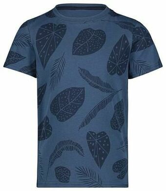 HEMA Kinder T-shirt Bladeren Donkerblauw (donkerblauw)