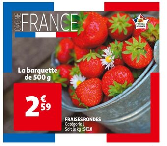 Auchan Fraises Rondes aanbieding