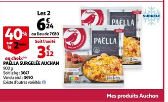Auchan Paëlla Surgelée Auchan aanbieding