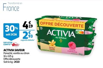 Auchan Activia Saveur aanbieding