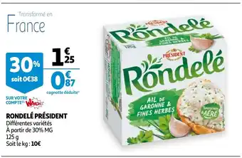 Auchan Rondelé Président aanbieding